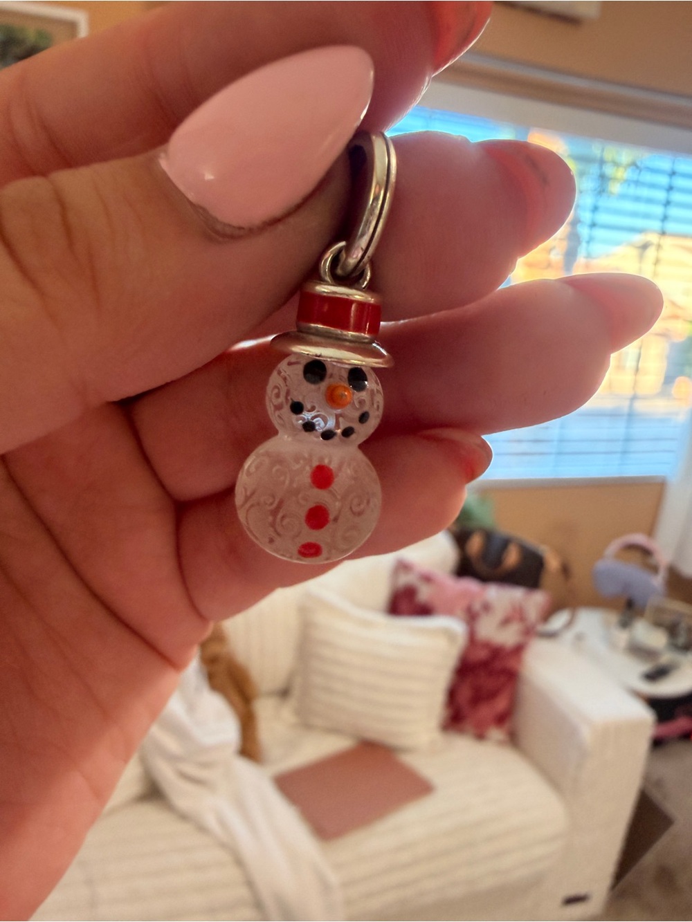 Brighton Red Snowman Charm Pendant NEVER WORN
